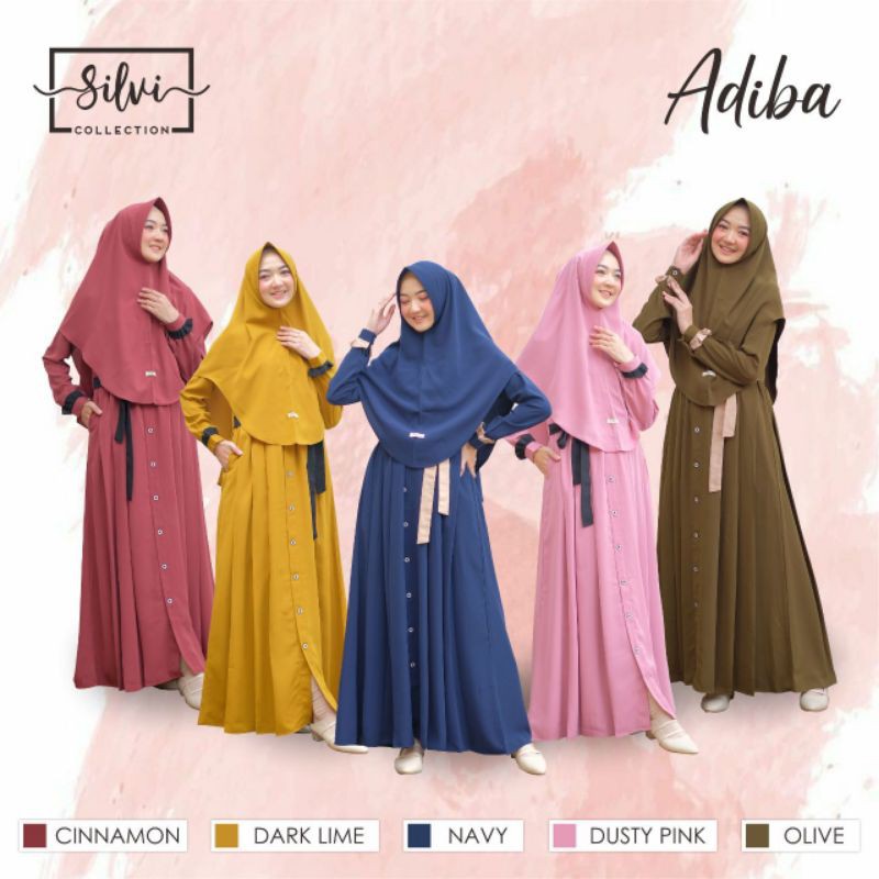 OPEN PO ADIBA GAMIS SET BY SILVI COLLECTION
