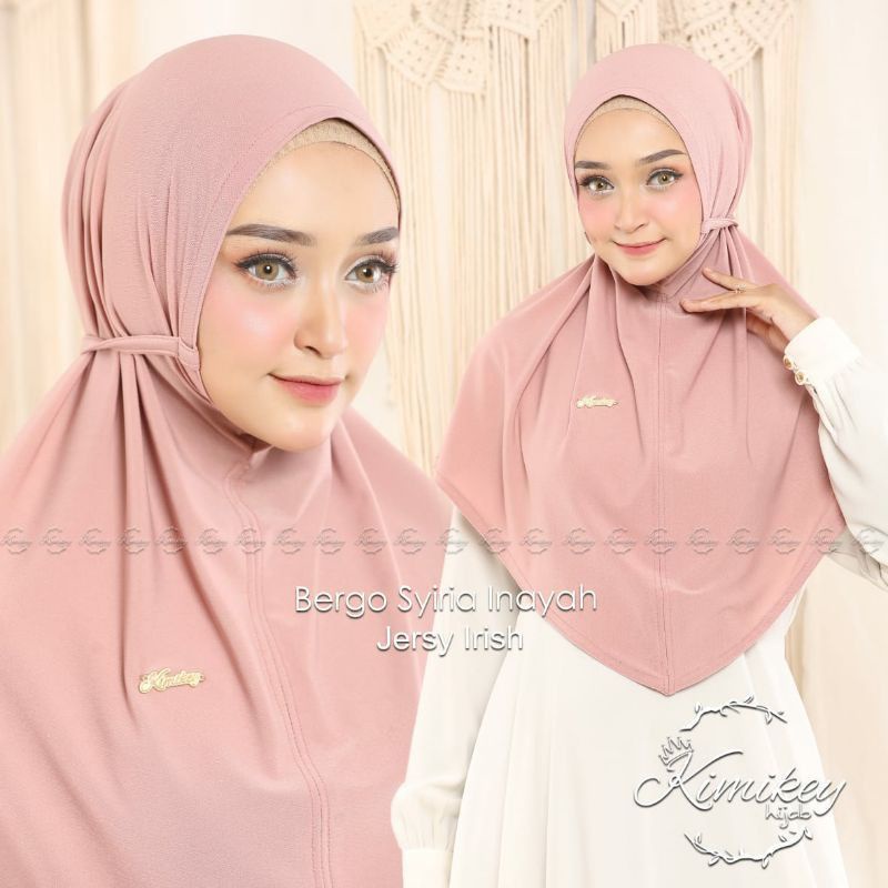 (Kimikey Inayah) Hijab Instan Inayah Original Kimikey Hijab - Jersey Irish