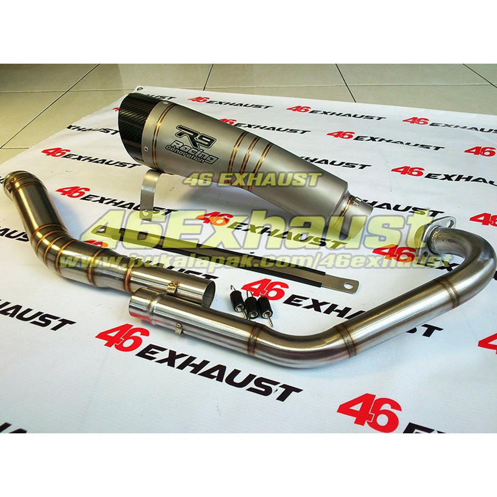 Harga Knalpot Racing R9 H2 Titanium Sb Vixion Byson R15 Xabre Cbr 150R Cb 150R Verza Supra Gtr Tiger