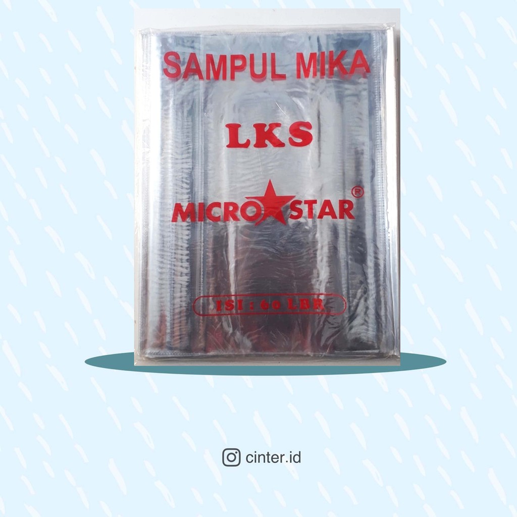 

MICROSTAR - SAMPUL PLASTIK / SAMPUL MIKA LKS TEBAL PER PACK