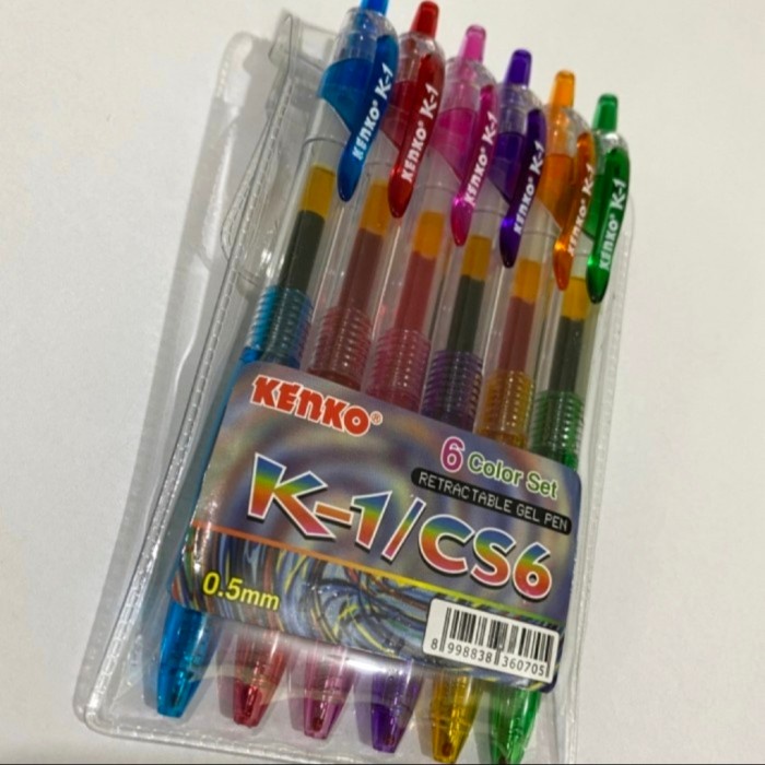 Pulpen Gel KENKO K1 Set 6