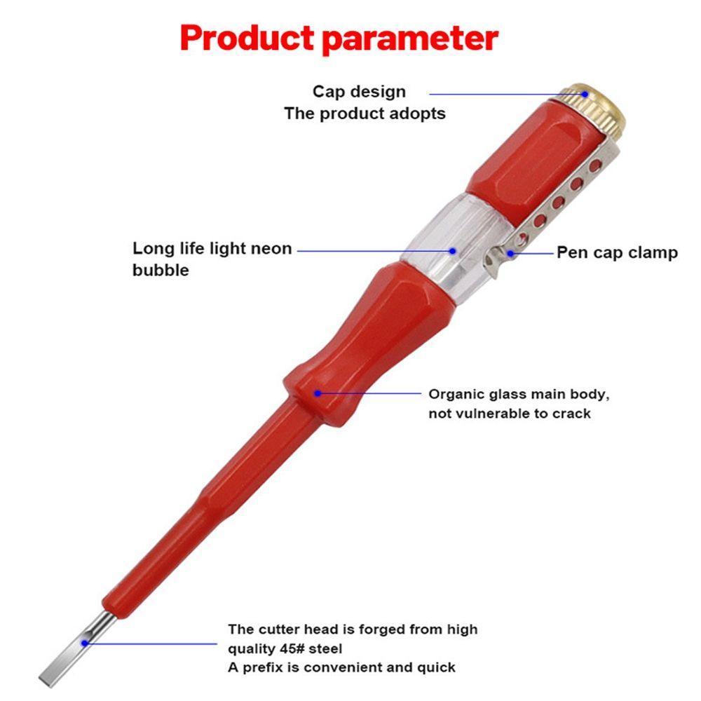 【 ELEGANT 】 Test Pen Volt Test Detector Alat Perbaikan Tester Tegangan Listrik