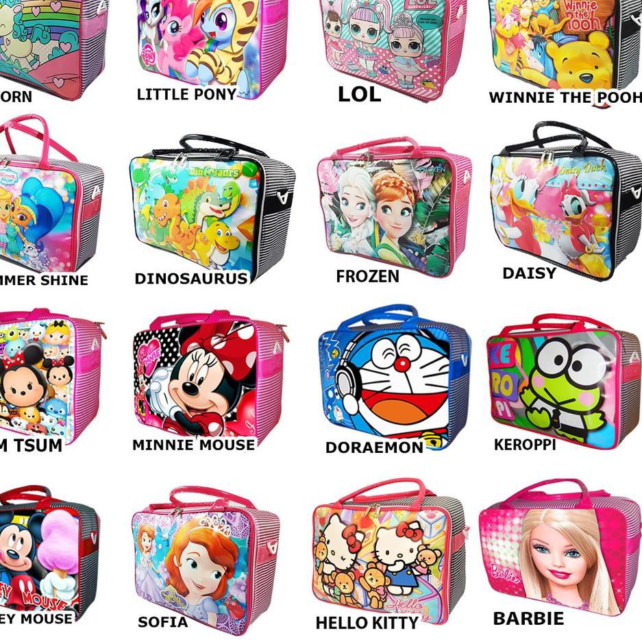 ãSHOPEE 12 12ãYW 695 Travel Bag Anak Tas Koper Karakter Ukuran Besar Gambar Animasi Kartun Superhe