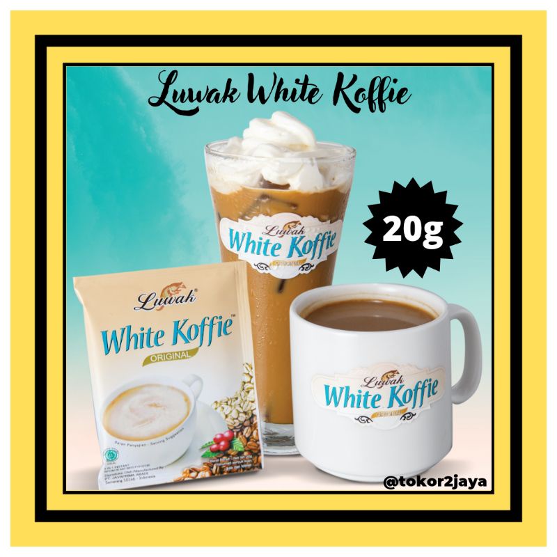 

LUWAK WHITE KOFFIE ORIGINAL 20 G MAX ORDER 25 PCS/SACHET