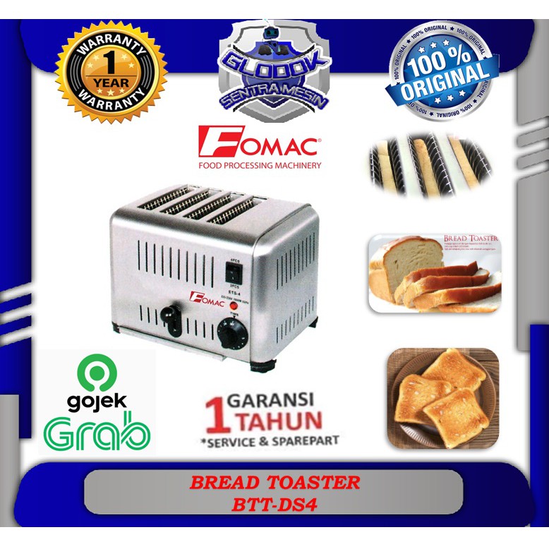 Mesin Panggang Roti Bread Slicer BTT-DS4 FOMAC