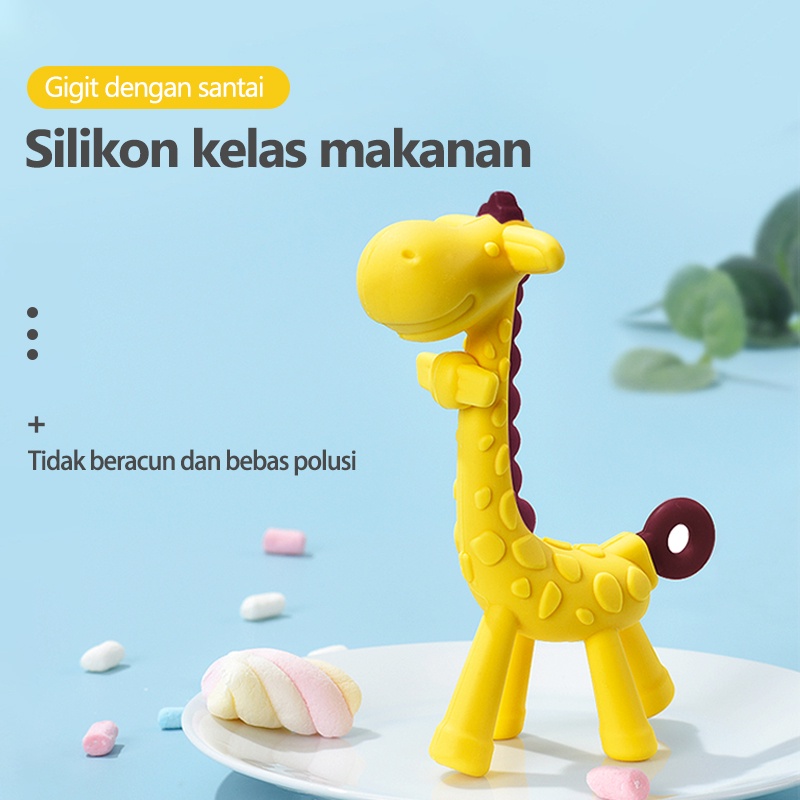 HIPPO LAND Teether Jerapah / Teether Gigitan Bayi Giraffe 70