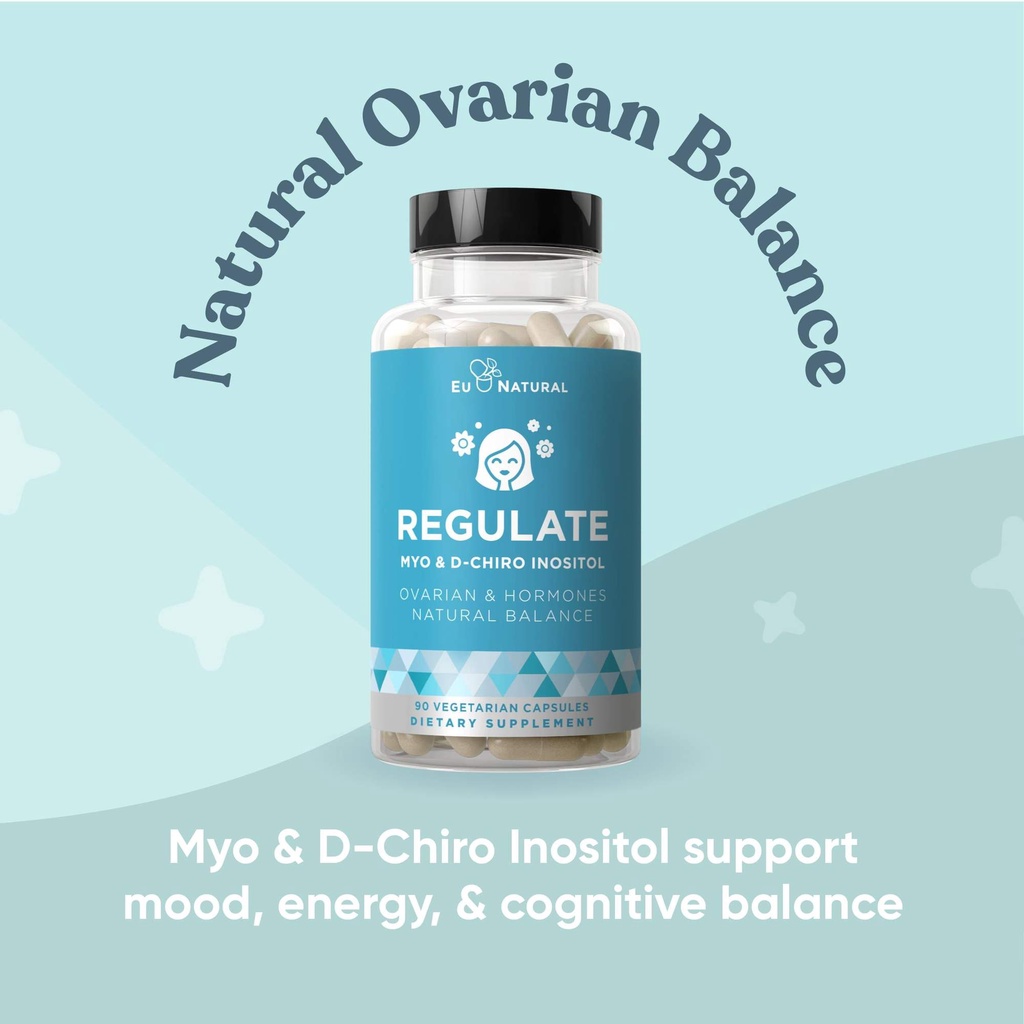 Eu Natural / Eunatural REGULATE- Myo-Inositol &amp; D-Chiro 90 Kapsul - Obat PCOS &amp; Penyubur Kandungan Wanita Original USA