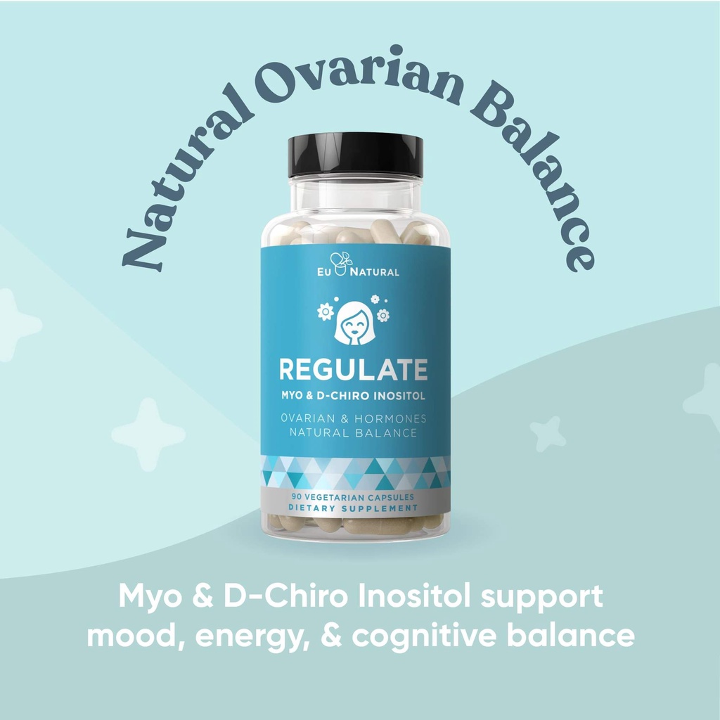 Eu Natural / Eunatural REGULATE- Myo-Inositol &amp; D-Chiro 90 Kapsul - Obat PCOS &amp; Penyubur Kandungan Wanita Original USA