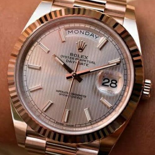 Rolex Day-Date 40 228235 Everose Gold Sundust NOOB SS Best 1:1