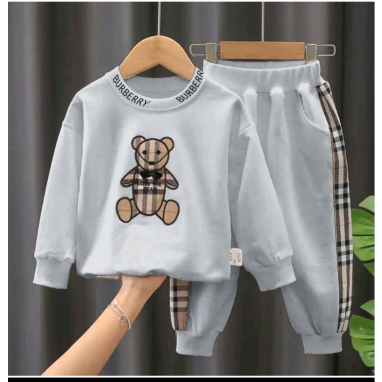 SETELAN SWEATER ANAK/SWEATER BURBERY PANDA 1-5 THN