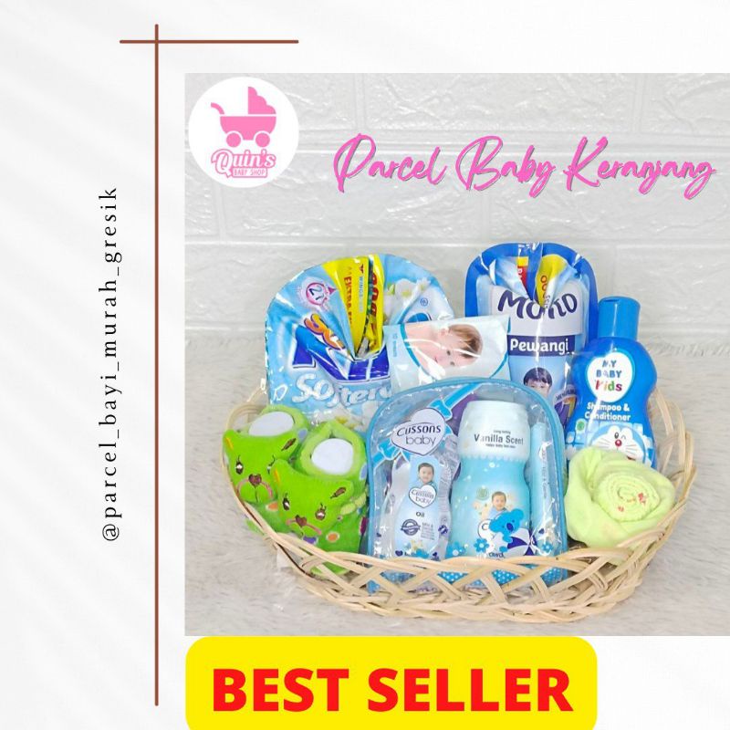 Parcel Bayi Keranjang Paket A/Set Kado Bayi/Parcel Baby Girl/Parcel Baby Boy/Kado Bayi/Kado Lahiran/