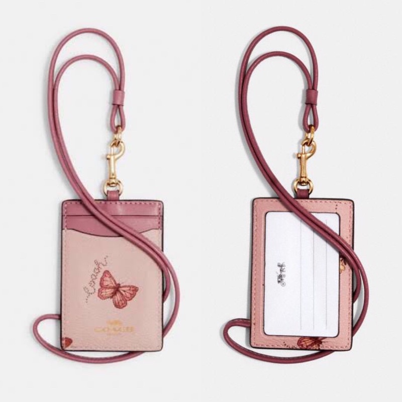 

id card coach lanyard butterfly