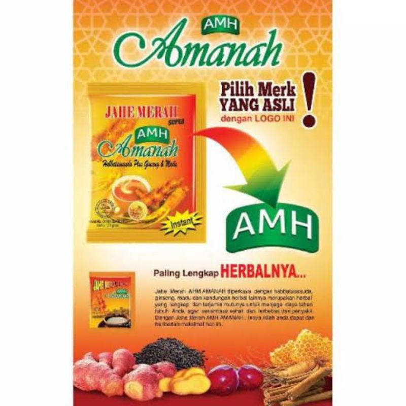

JAHE MERAH AMANAH 1 RC (penangkal covid-19)