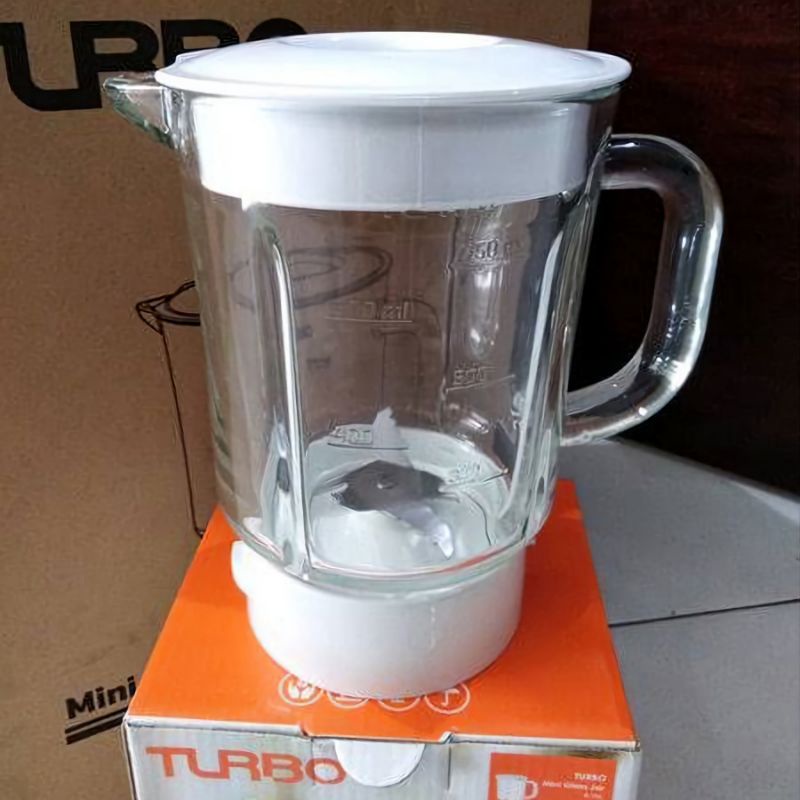 Turbo Mini Glass Jar 0.75 Liter SHM 8090 | Aksesoris Blender Turbo Philips [Bumbu Basah]