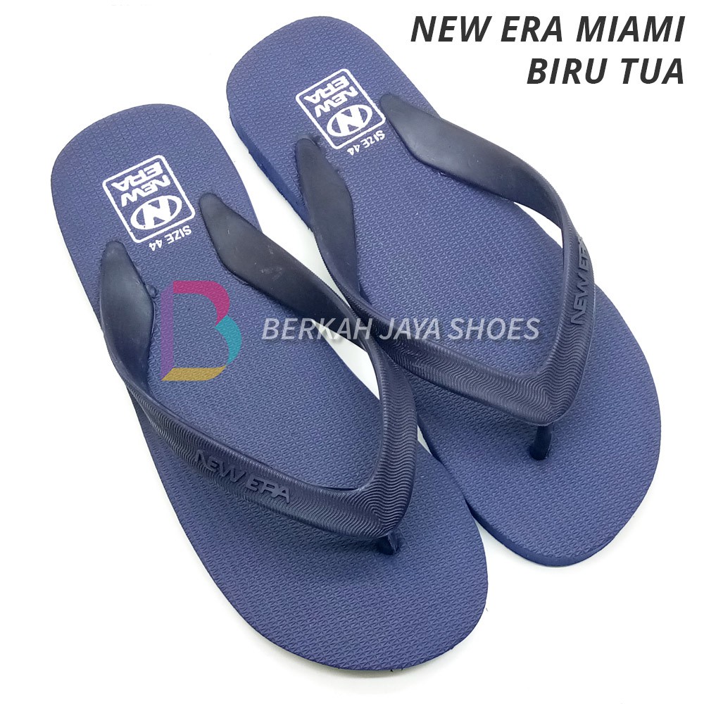 Sandal Pria - Sandal Jepit Pria - Sandal Jepit Karet Pria New Era Miami Varian Warna - Anti Air