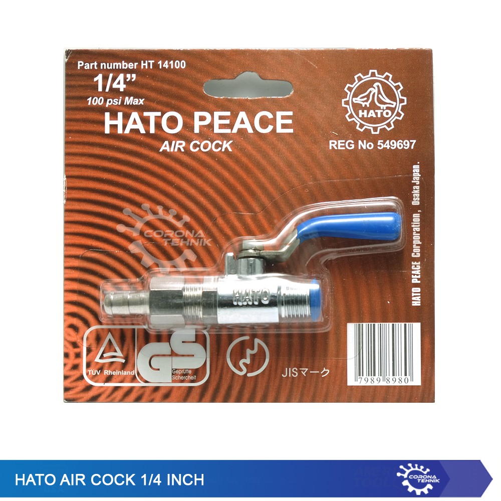 Hato Air cock 1/4 Inch