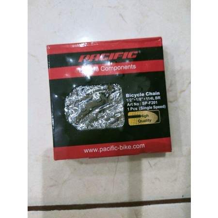 PROMO TERMURAH NEW CHAIN RANTAI PACIFIC SEPEDA MINI BMX FIXIE JENGKI ASLI 114 SINGLE SPEED TAIWAN NO