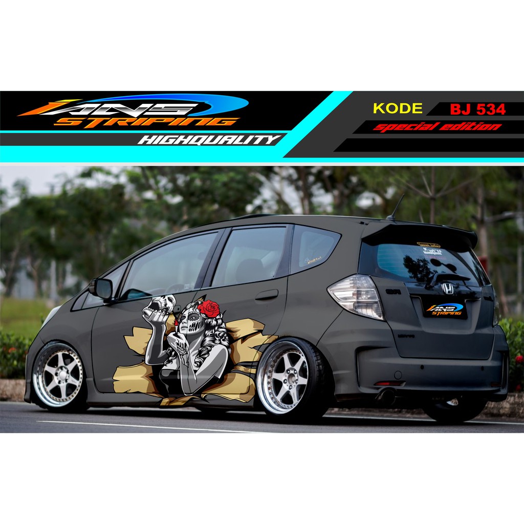 STICKER HONDA JAZZ AGYA BRIO SIGRA YARIS / DECAL STICKER MOBIL / STIKER MOBIL / STICKER MOBIL