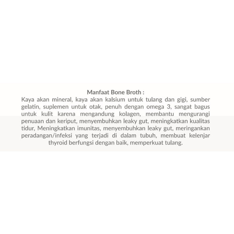 Ikan Gabus / Ikan Kutuk Fish Bone Broth