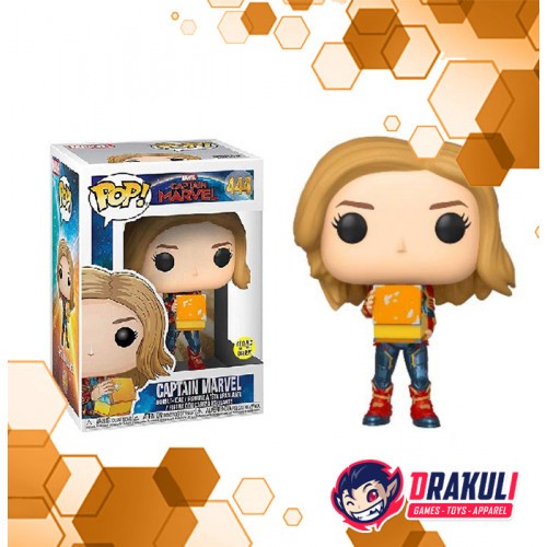 Funko Pop! Captain Marvel Captain Marvel w/ Lunchbox Glows in The Dark