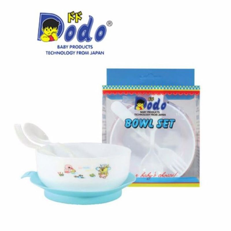 Dodo Baby Bowl Set Regular With Suction Base DAC021 - Dodo Mangkok Makan Set Bayi - Mangkuk Bayi