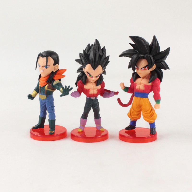 6Pcs/Set Dragon ball Action Figure Toys Dragon Ball Cake Decoration Cake Topper