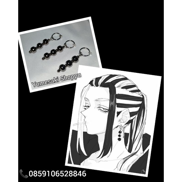 Anting Wakasa Imaushi Tokyo Revengers Brahman mikey tokyo manji draken senju kazutora mitsuya (pcs)【