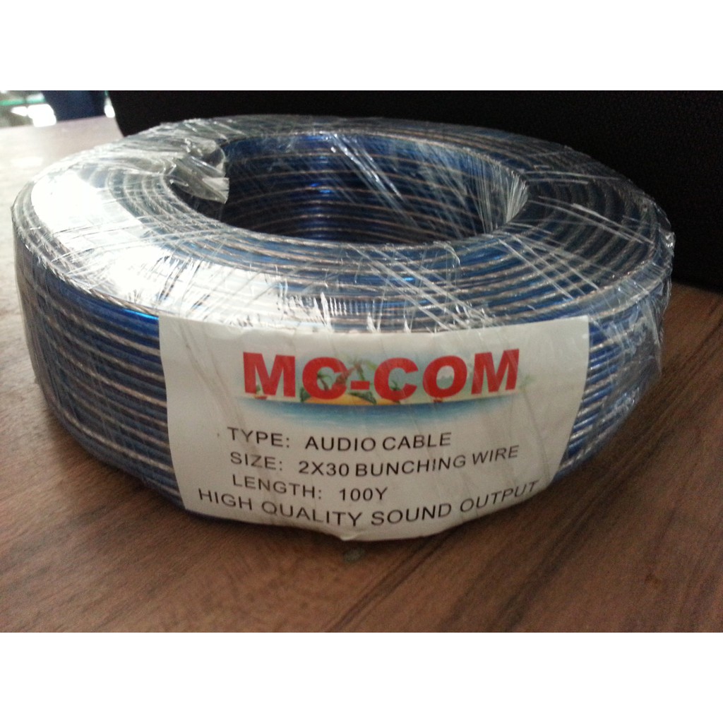 Kabel Listrik / Audio Transparan 2x30 Panjang 100 merk MCCOM