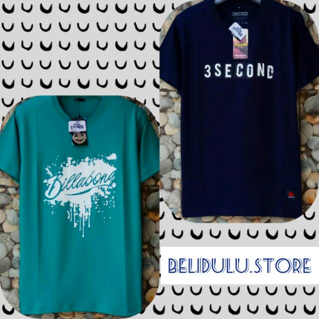Kaos distro  premium. Billabong. 3second