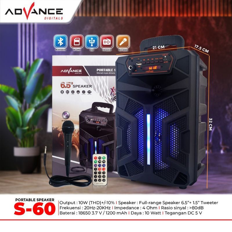 Speaker Portable Advance 6.5 Inch S60 / Speaker Meeting