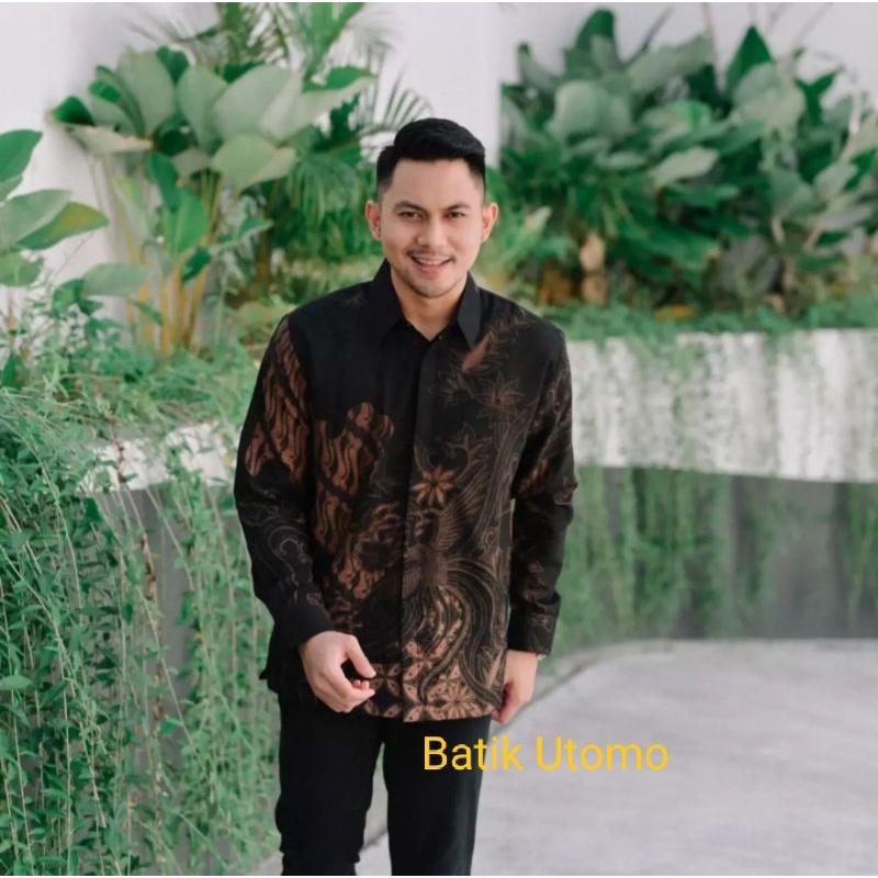 KEMEJA SLIMPIT KEMEJA BATIK PRIA HALUS FULL PURING