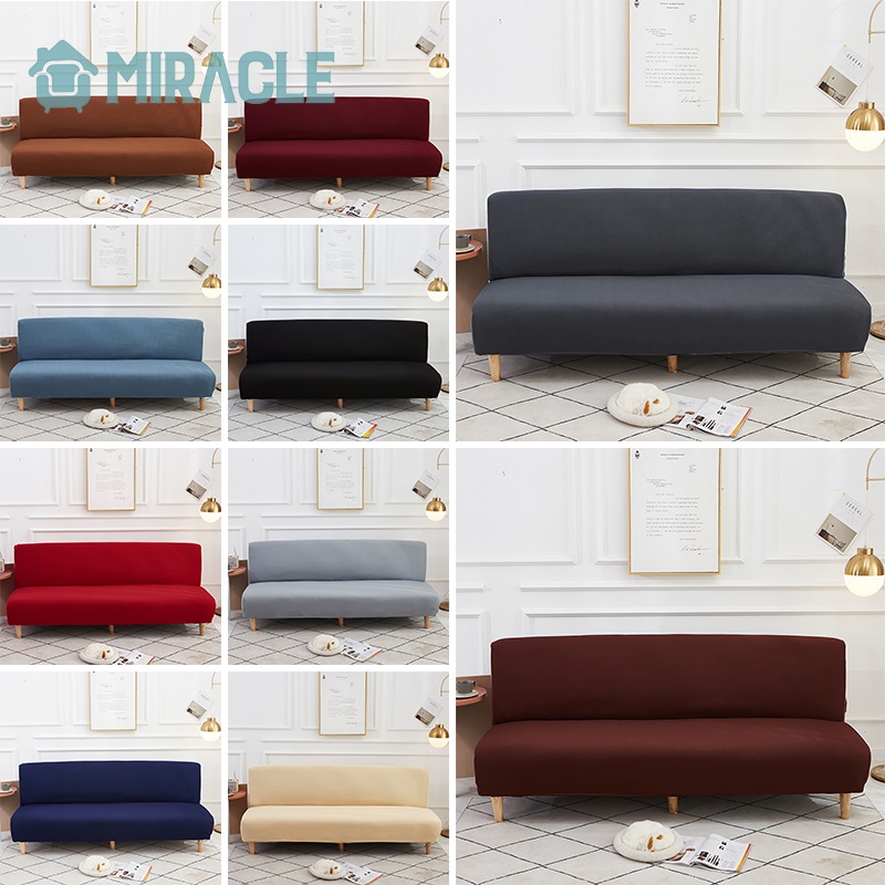 miracle sofa cover elastis tahan kotoran cover sofa polos motif sarung sofa bed warna polos