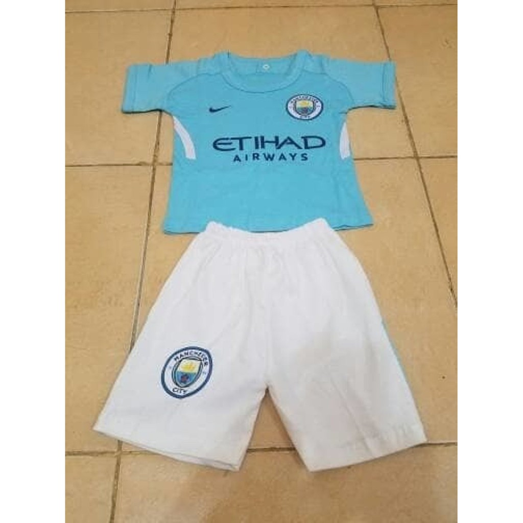 Promo SETELAN BAJU BOLA BAYI MANCHESTER CITY HOME MUSIM 2017 - 2018
