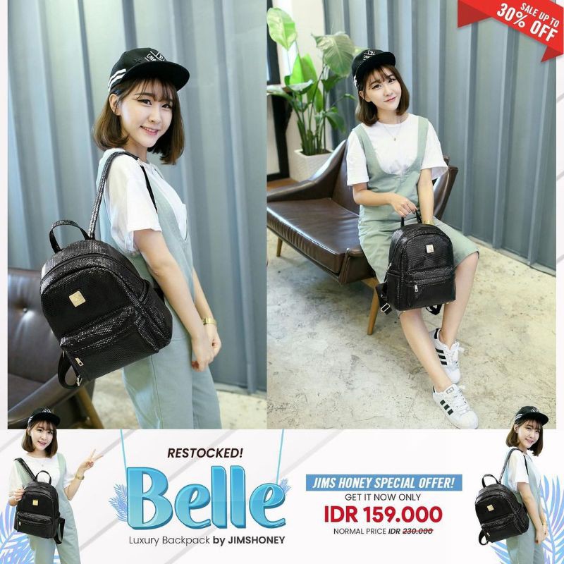 BELLE JIMSHONEY BACKPACK TAS PUNGGUNG IMPORT