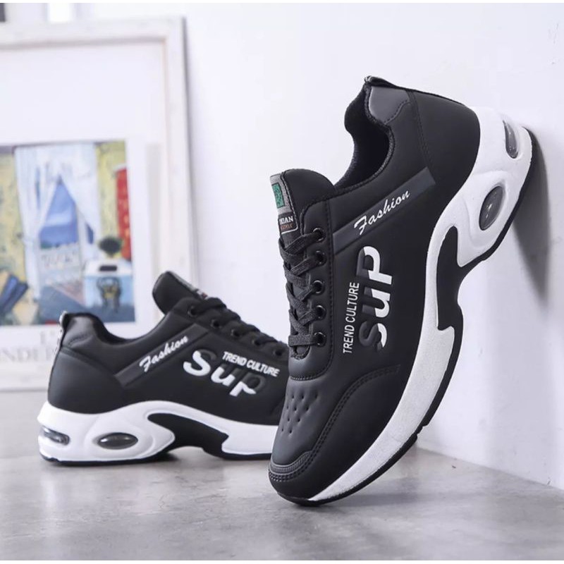 TmO - 8.8 Sale sepatu pria sneakers running fashion SUP Press Timbul/sepatu fashion sneakers tali kekinian termurah bisa cod size 39-43/sepatu press timbul