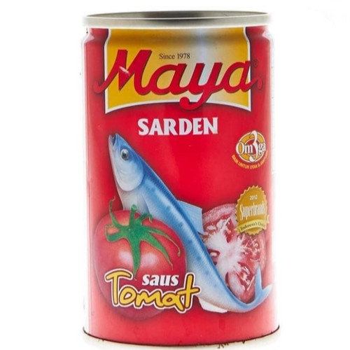 

Maya Sardines Sarden Tomato Sauce Kaleng 425G