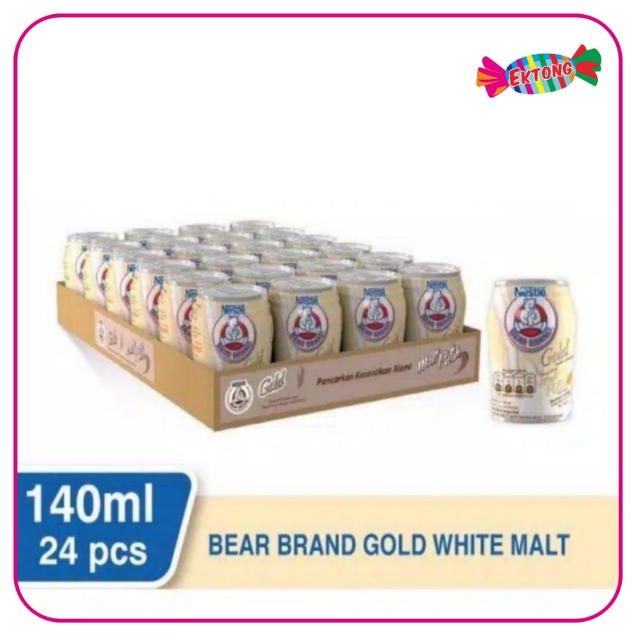 

NESTLE BEAR BRAND GOLD 1 DUS WHITE MALT & TEA 140 ml x 24 pcs - White Malt