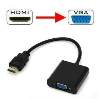 KONVERTER CONVERTER HDMI TO VGA ADAPTER / KABEL HDMI KE VGA FEMALE