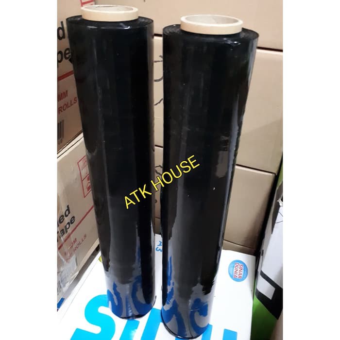 

Plastik Wrapping HITAM 50cm x 200m/Wraping/Stretch Film/Reping Koper