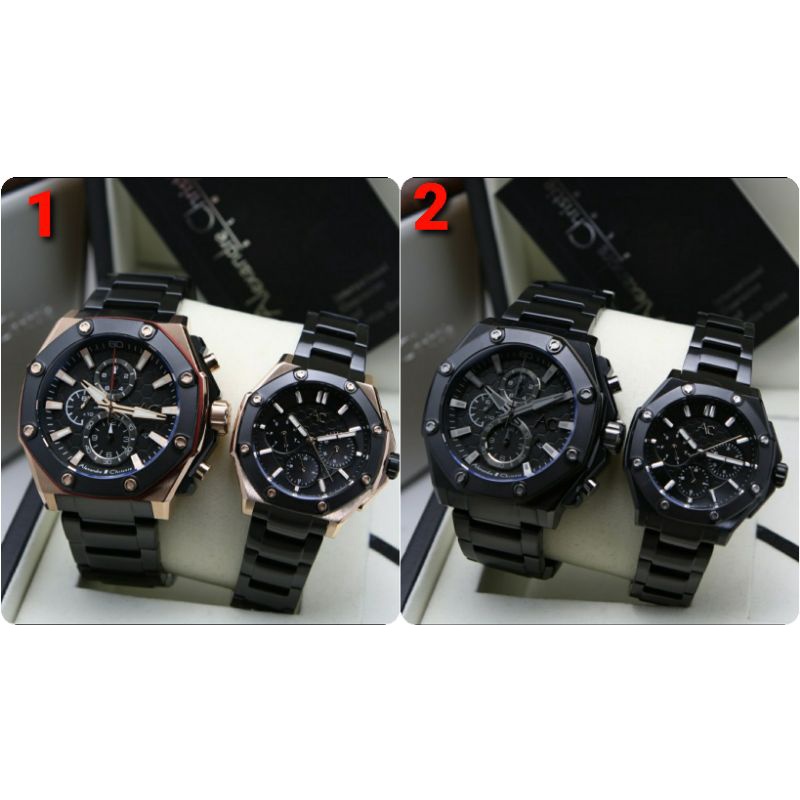 ORIGINAL GARANSI RESMI 1 TAHUN JAM TANGAN PRIA ALEXANDRE CHRISTIE RANTAI STAINLESS STEEL ARLOJI WATC