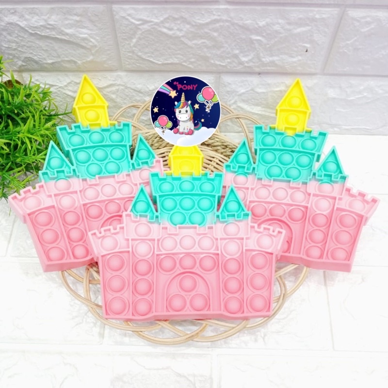 NEW POP IT/pop it fidget/viral/tiktok/mainan murah/mainan hits-Castel Rainbow