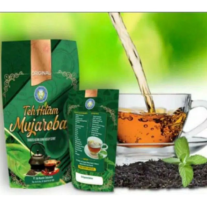 Black Tea / Teh Hitam mujarobat herbal -original 45gr