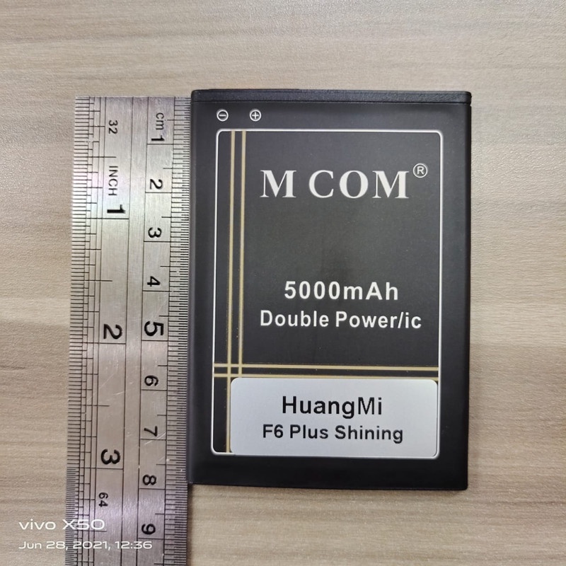 Battery Batere Batre Baterai Double Power Mcom HuangMi Huang Mi F6 Plus Shining