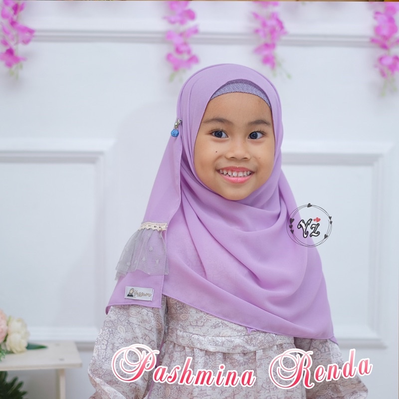 pashmina instan anak renda