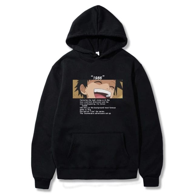 Anime Jumper Hoodie Naruto Smile 1986 II Sweater Anime Pria &amp; Wanita