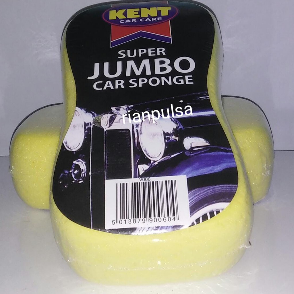KENMASTER Super Jumbo Sponge cuci mobil Kent car care motor busa pembersih penyerap air spon Unik