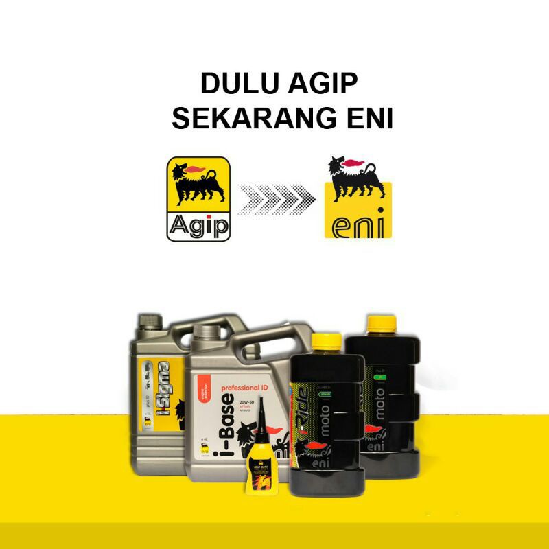 Agip Eni i-Ride Moto 4T Matic ID 10W-30 &amp; 10W-40 (0.8L) Oli Motor Matic Import Original