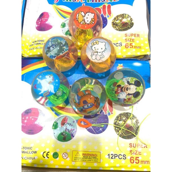 Mainan anak Flash Elastic ball LED yoyo Rp12999/pcs