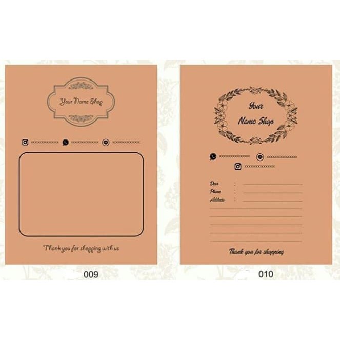 

Amplop pengiriman Online shop