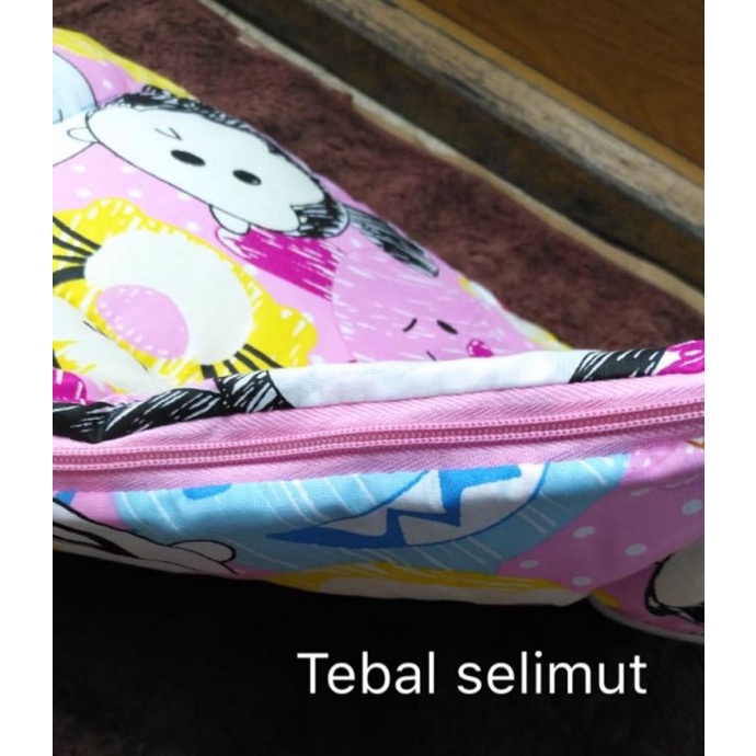 Selimut tidur bayi resleting dakron katakter / Blanket Bayi / Selimut Resleting